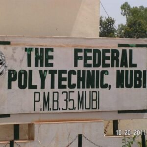 A picture depicting the address of Federal Polytechnic Mubi